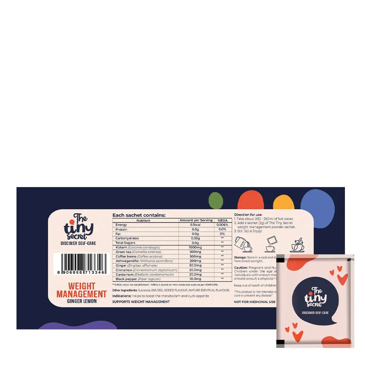 Weight Management Brew | Healthy Metabolism | 30 Sachets | Pack of 1 - The Tiny Secret