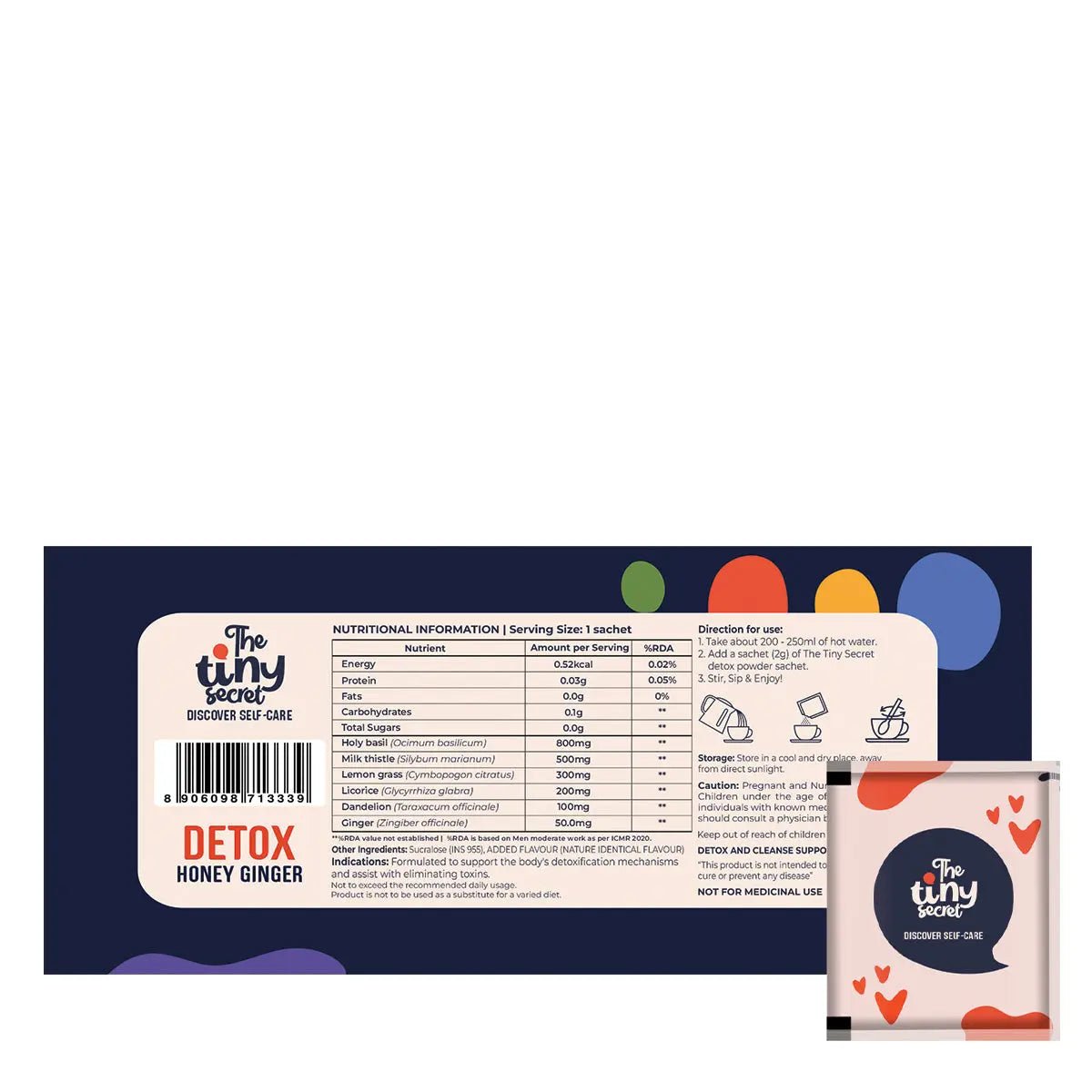 Detox Herbal Brew | Help Flush out Toxins Naturally | 30 Sachets | Pack of 1 - The Tiny Secret