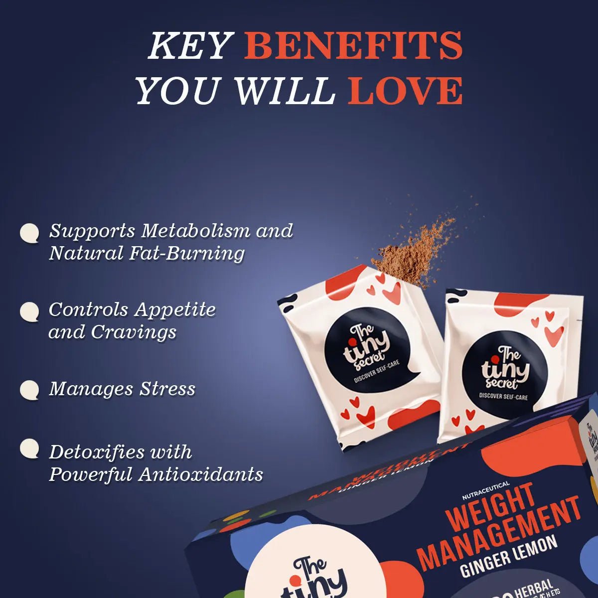 Weight Management Brew | Healthy Metabolism | 30 Sachets | Pack of 1 - The Tiny Secret