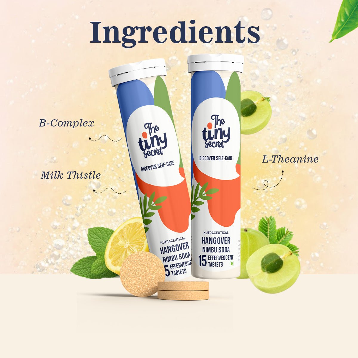 Hangover Relief Effervescent Tablet | 30 Effervescent Tablets | Pack of 1 - The Tiny Secret