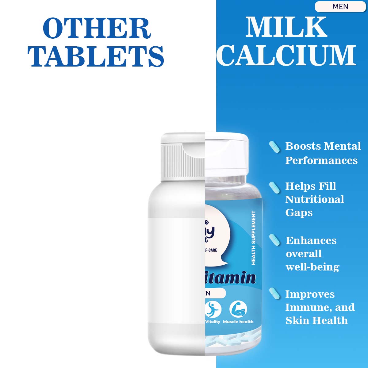 Multivitamin Tablets for Men | 30 Tablets | The Tiny Secret