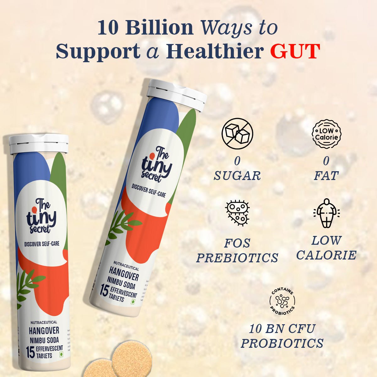 Hangover Relief Effervescent Tablet | 30 Effervescent Tablets | Pack of 1 - The Tiny Secret