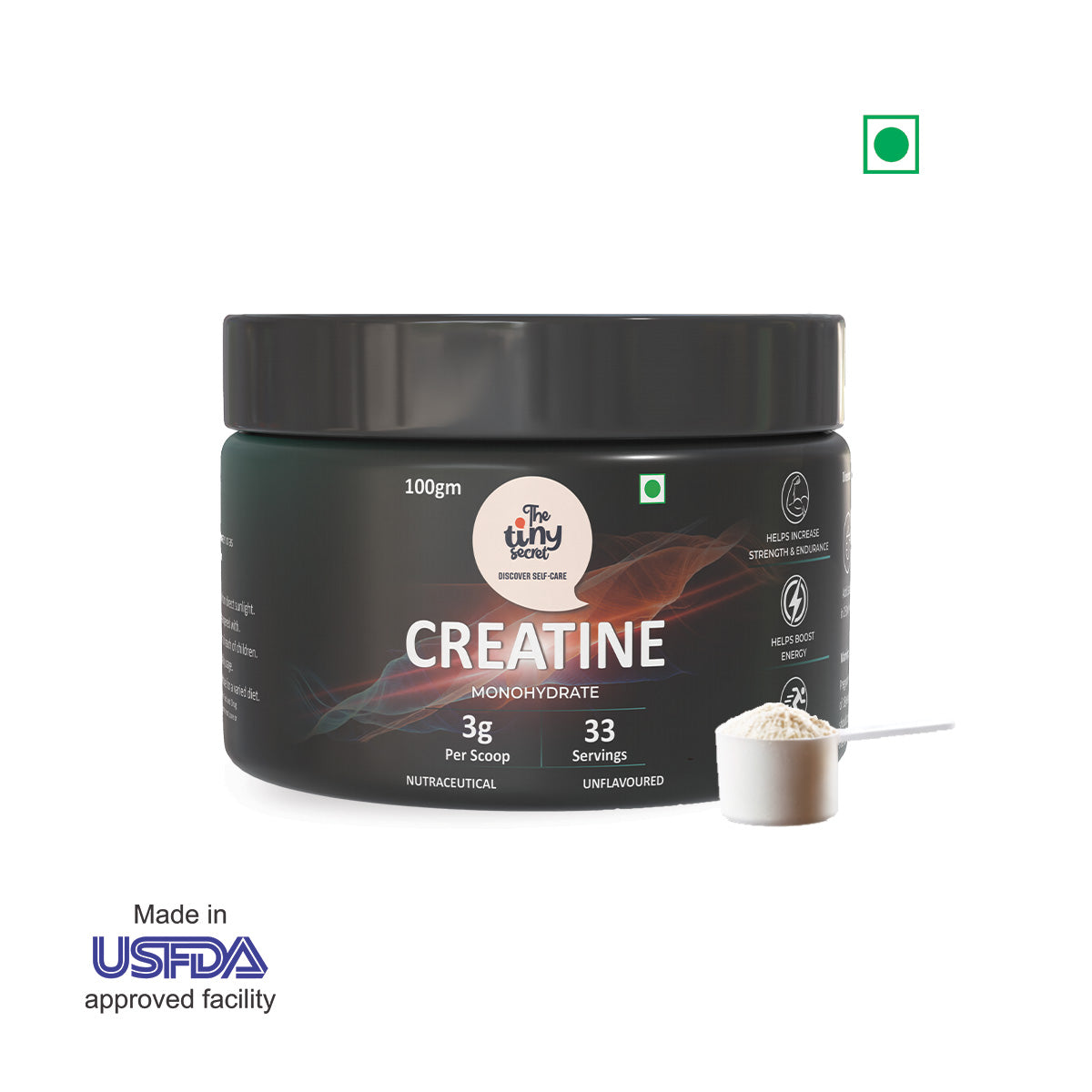 Creatine Monohydrate Powder | 100g | Pack of 1