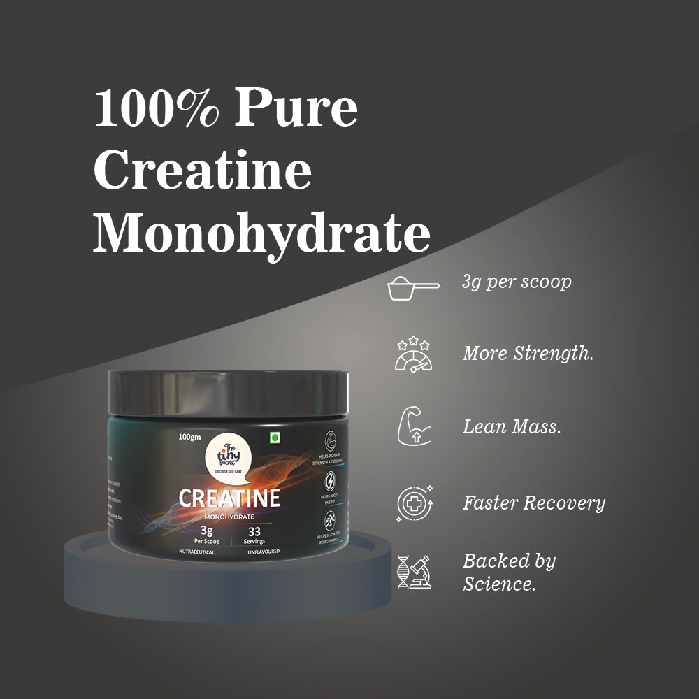 Creatine Monohydrate Powder |Boosts Energy & Endurance| 100g