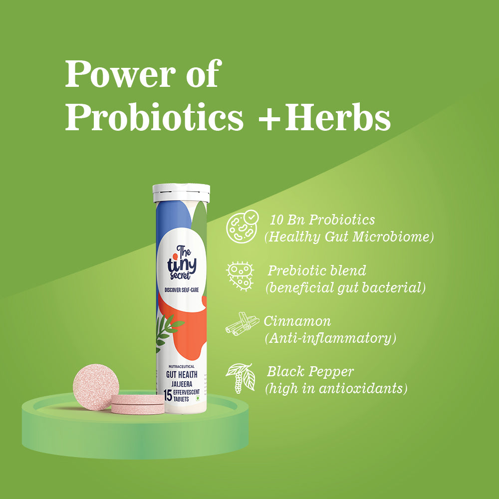 Gut Health Probiotic Effervescent Tablets | 30 Effevescent Tablets | Pack of 1