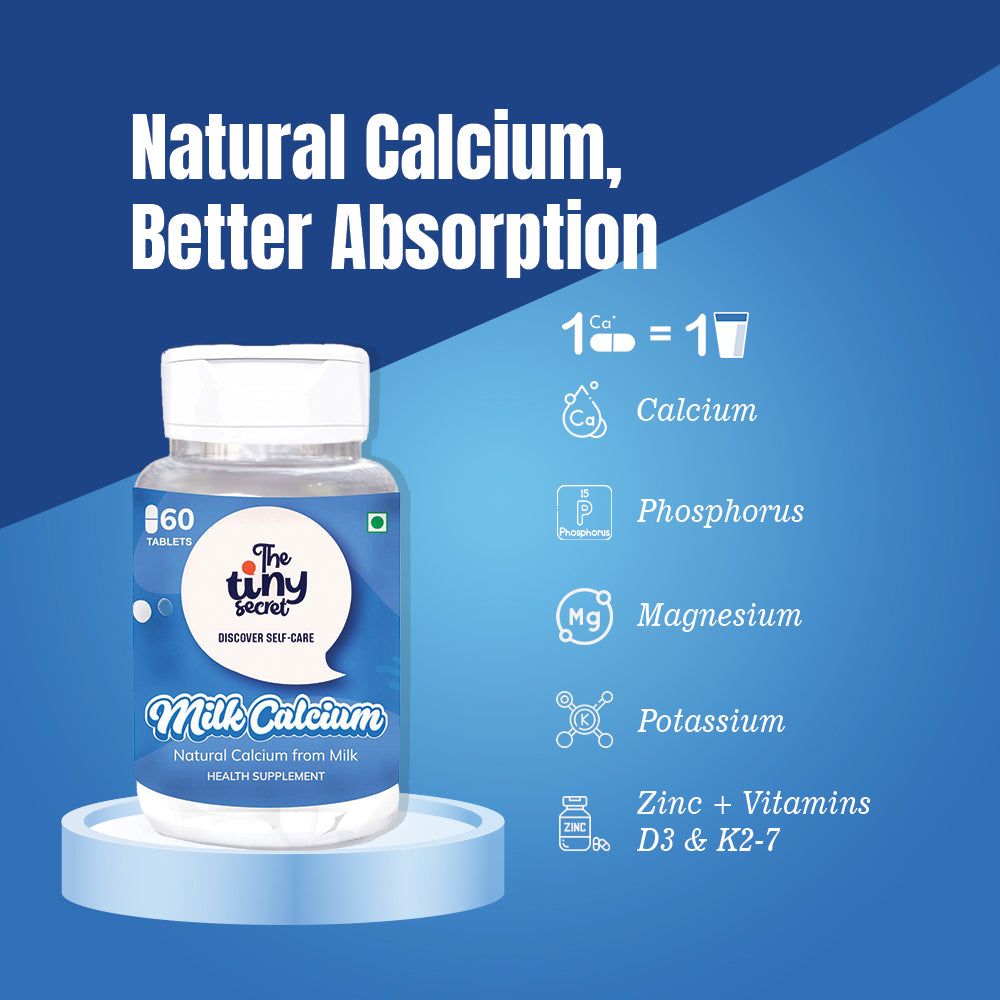 Natural Milk Calcium | Support Everyday Health | 60 Tablets