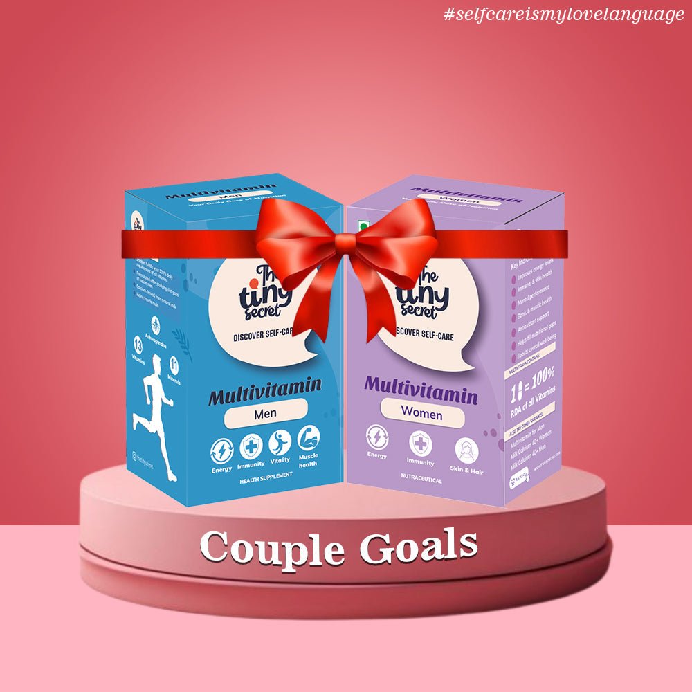 Couple Goals Duo (Multivitamin for Men and Women) | 30 Tablets Each | Pack of 2 | The Tiny Secret - The Tiny Secret