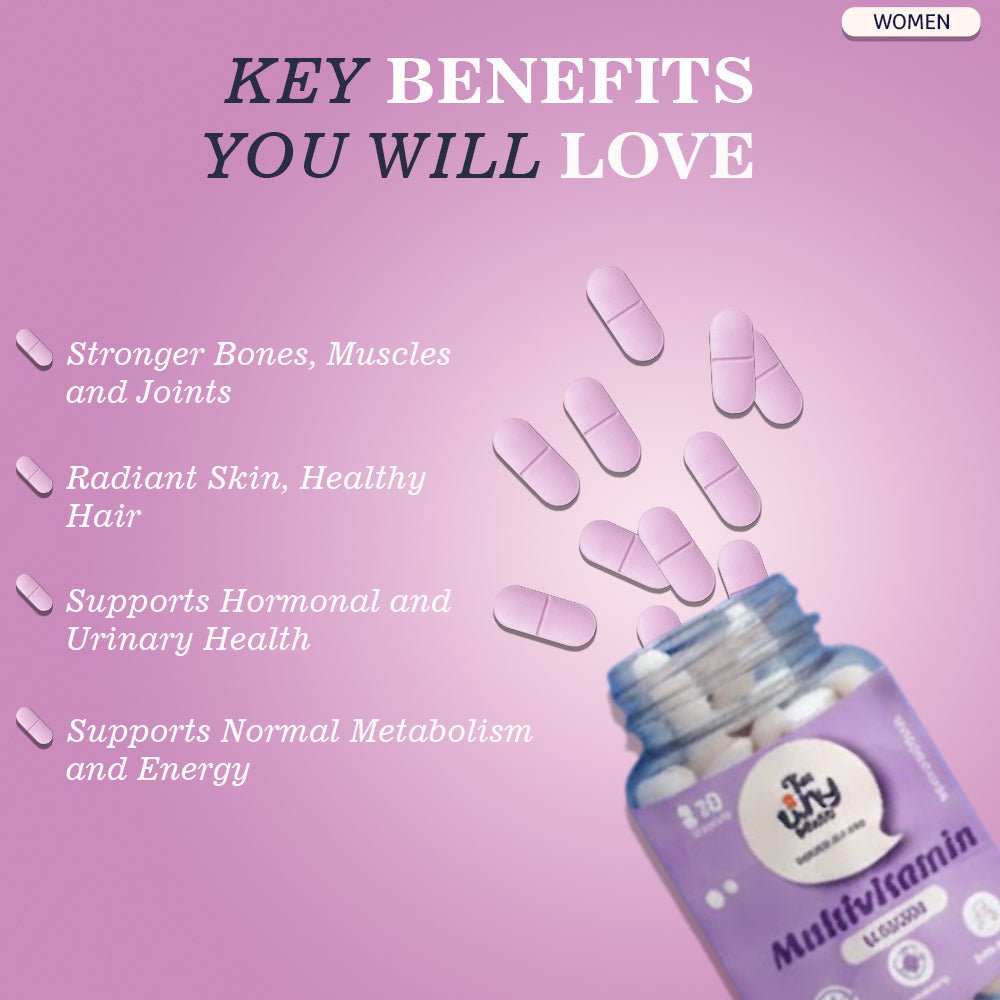 Multivitamin Tablets for Women | 30 Tablets | Pack of 1 - The Tiny Secret
