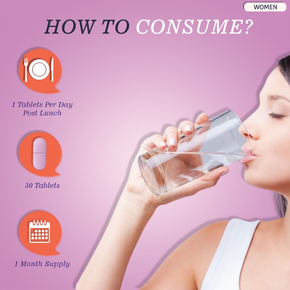 Multivitamin Tablets for Women | 30 Tablets | Pack of 1 - The Tiny Secret