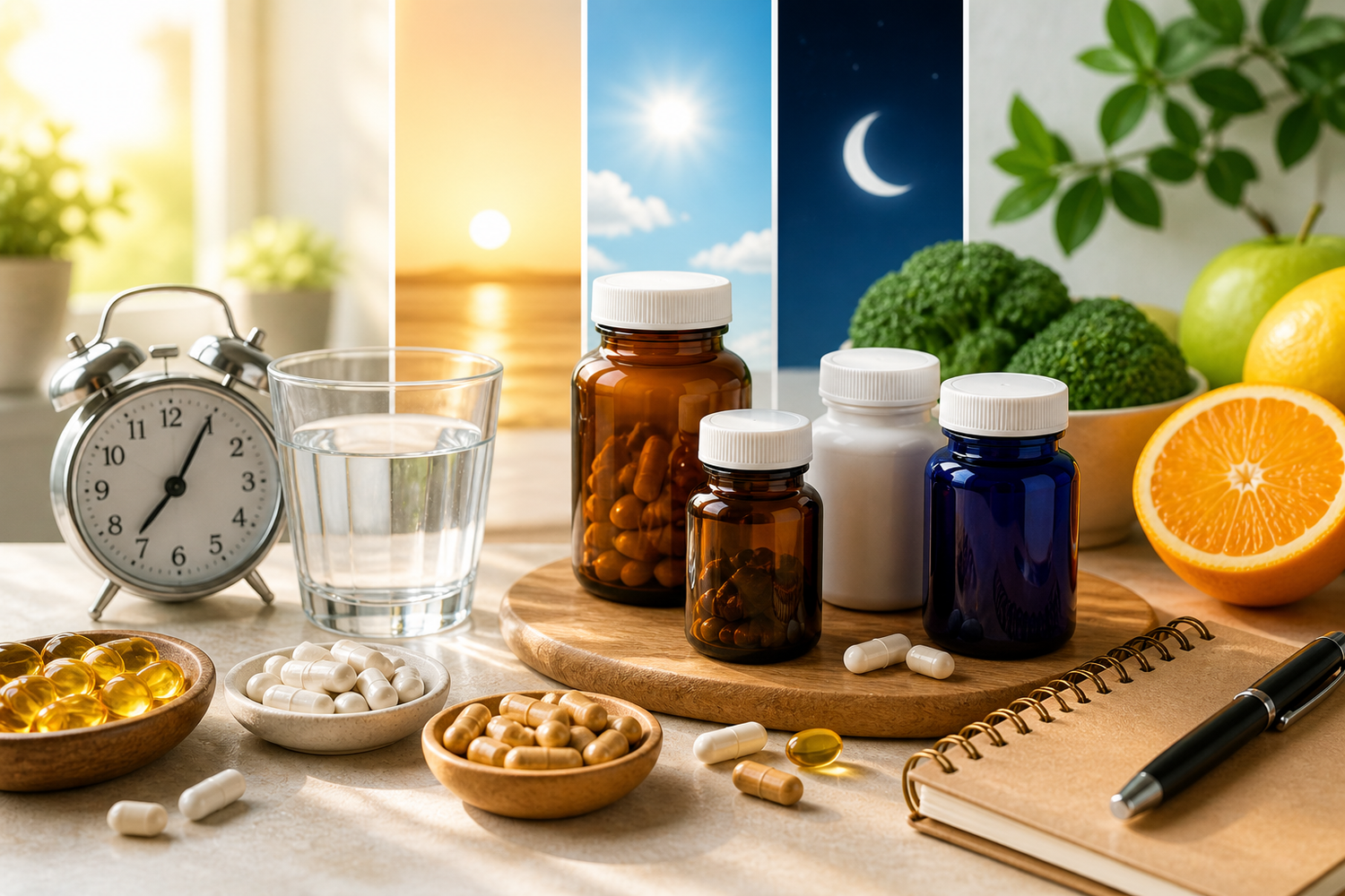 When Should You Take Your Vitamins? The Best Time to Take Multivitamins, Magnesium, Omega-3 & More