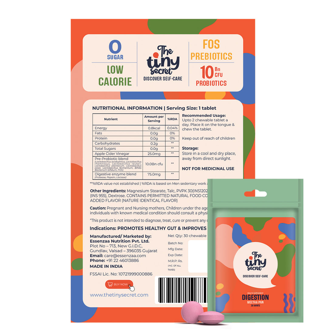 Digestion Mints | Gut &amp; Digestive Health |The Tiny Secret