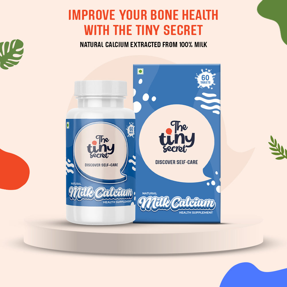 TTS Milk Calcium: Milk Calcium I 60 Tablets | Bone, Joint &amp; Muscle Support