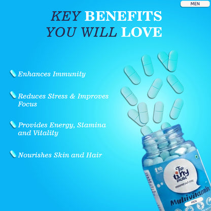 Multivitamin Tablets for Men | 30 Tablets | The Tiny Secret