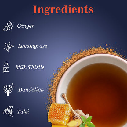 Detox Herbal Brew | Help Flush out Toxins Naturally | 30 Sachets | Pack of 1