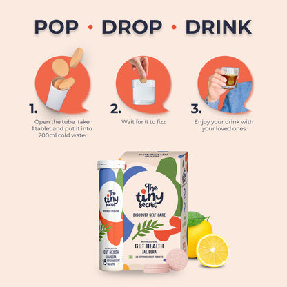 Gut Health Probiotic Effervescent Tablets | 30 Effevescent Tablets | Pack of 1