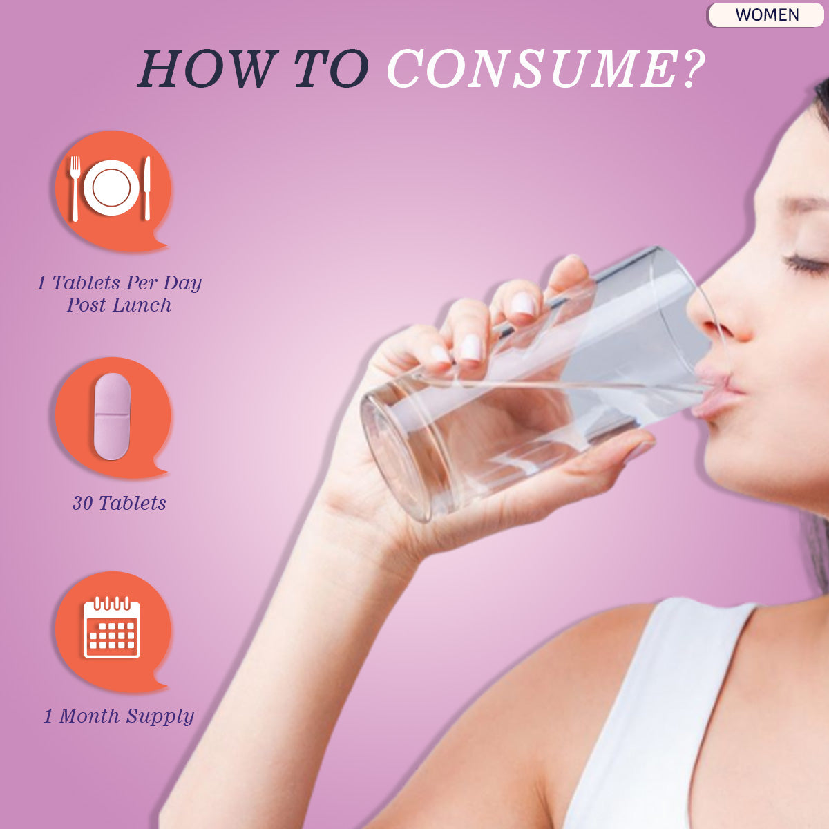 Multivitamin Tablets for Women | 30 Tablets | The Tiny Secret