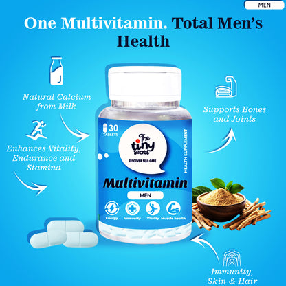 Multivitamin Tablets for Men | 30 Tablets | The Tiny Secret