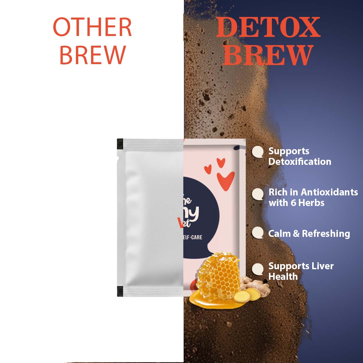 Detox Herbal Brew | Help Flush out Toxins Naturally | 30 Sachets | Pack of 1