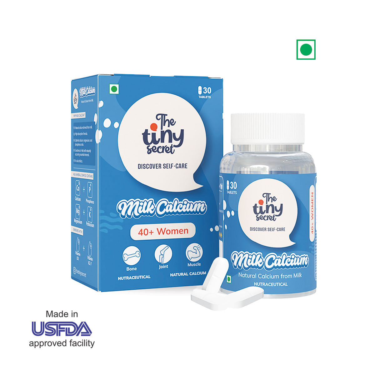 Milk Calcium Tablets for 40+ Women | Supports Bones &amp; Joints