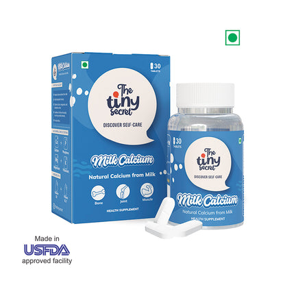 Milk Calcium Tablets | For Bone and Joints Health | 30 Tablets | Pack of 1