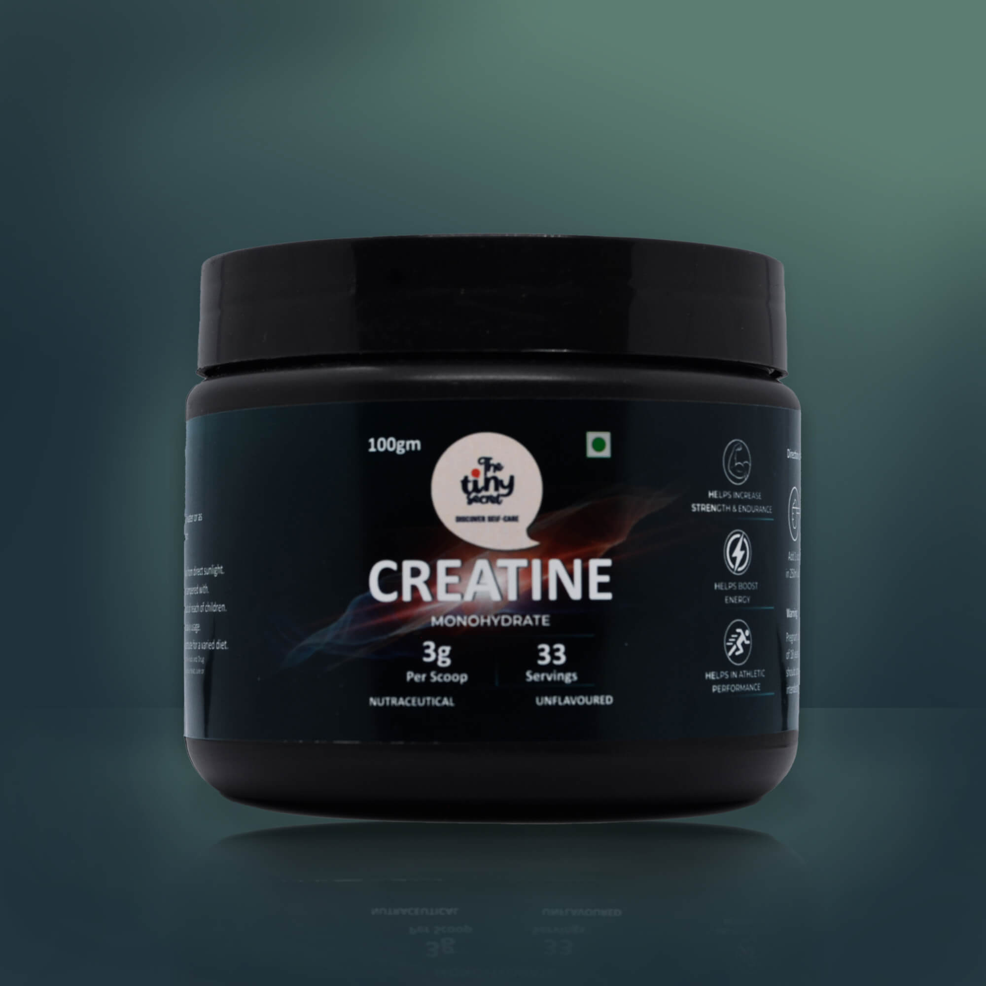 TTS Creatine Monohydrate: Creatine Monohydrate I 100g (33 servings) I Boost Energy