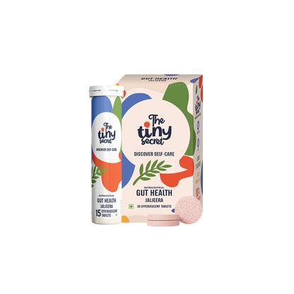 TTS Gut Health | 30 Effervescent Tablets | 10 Billion Probiotics | Jal Jeera Flavour