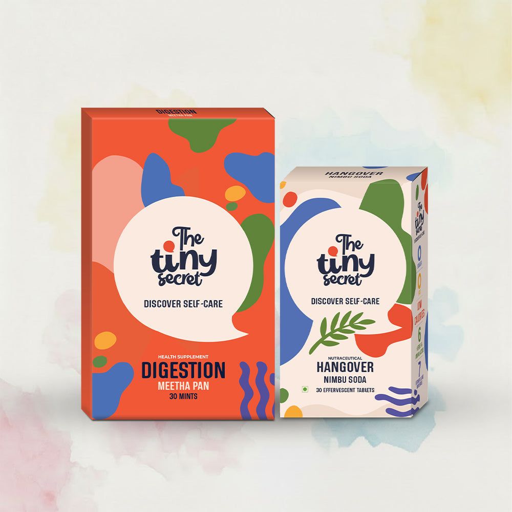 Holi Survival Duo | Hangover Relief and Digestion Mint | 30 Tablets Each | Pack of 2