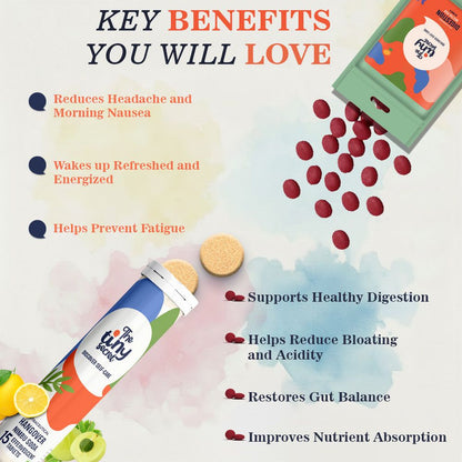 Holi Survival Duo | Hangover Relief and Digestion Mint | 30 Tablets Each | Pack of 2