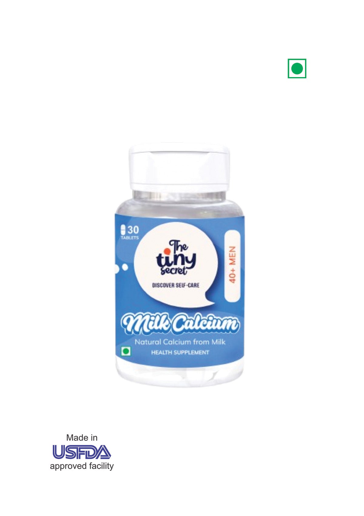 TTS Milk Calcium 40+ Men | Natural Milk Calcium | Bone, Muscle & Joint Support