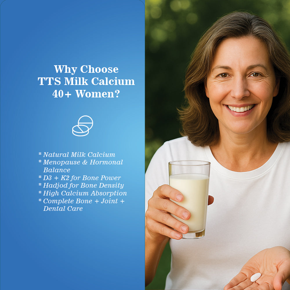 Milk Calcium Tablets for 40+ Women | Supports Bones &amp; Joints
