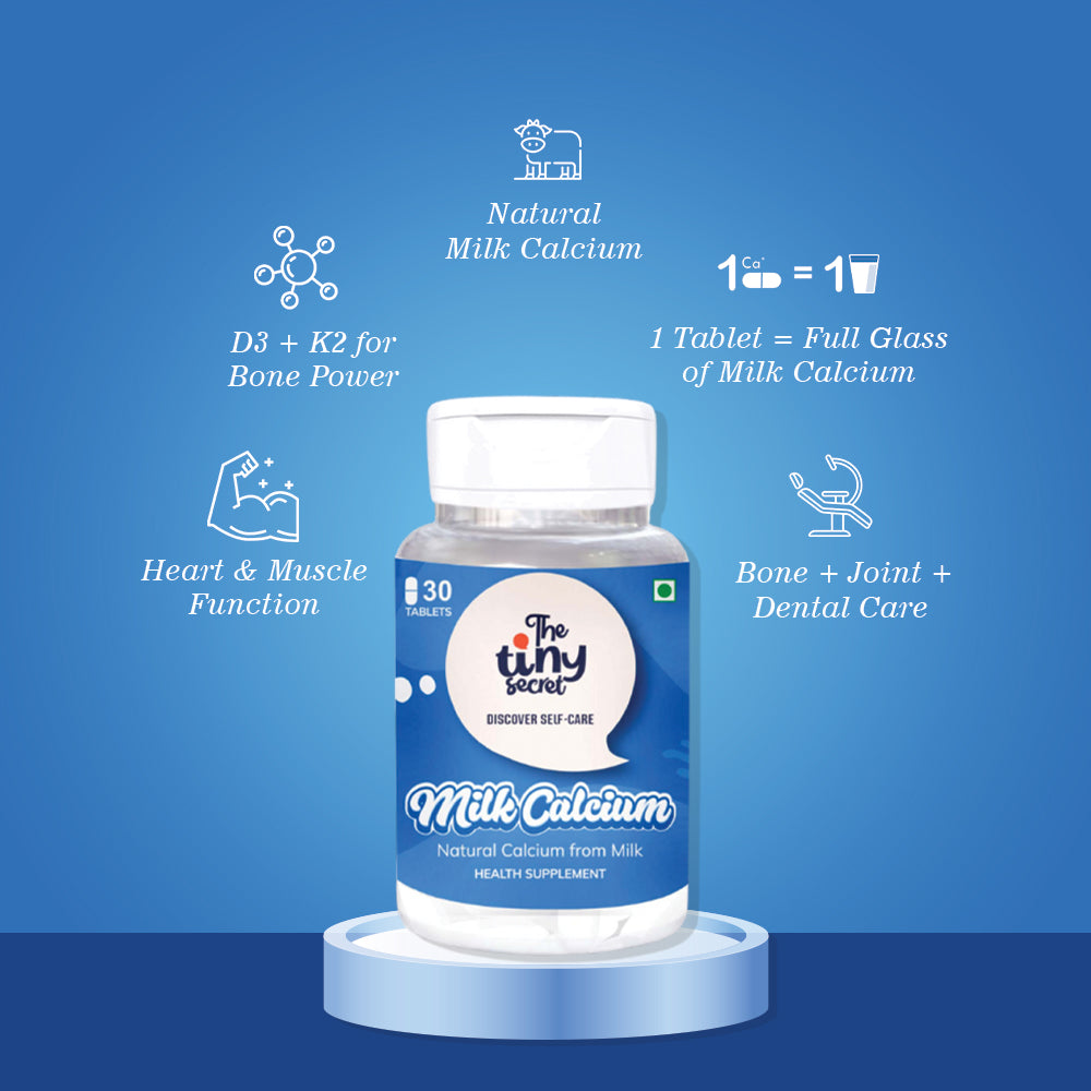 Milk Calcium Tablets | For Bone and Joints Health | 30 Tablets
