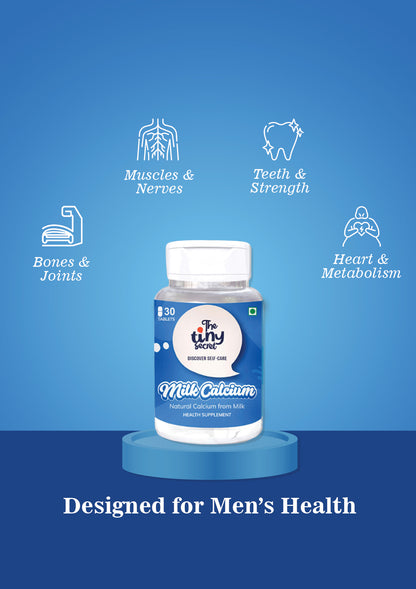 TTS Milk Calcium | Natural Milk Calcium Tablets | 30 Tablets | Bone, Joint &amp; Muscle Support