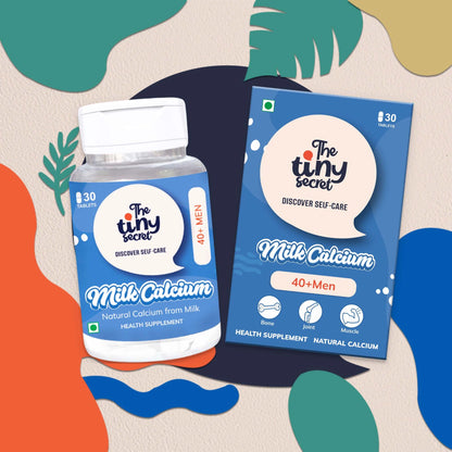 Natural Milk Calcium 40+ Men | Vitamin D3 and K2-7 | 30 Tablets