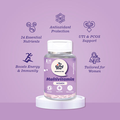Buy Multivitamin Tablets for Women| 24 Essential Nutrients| 30 Tablets