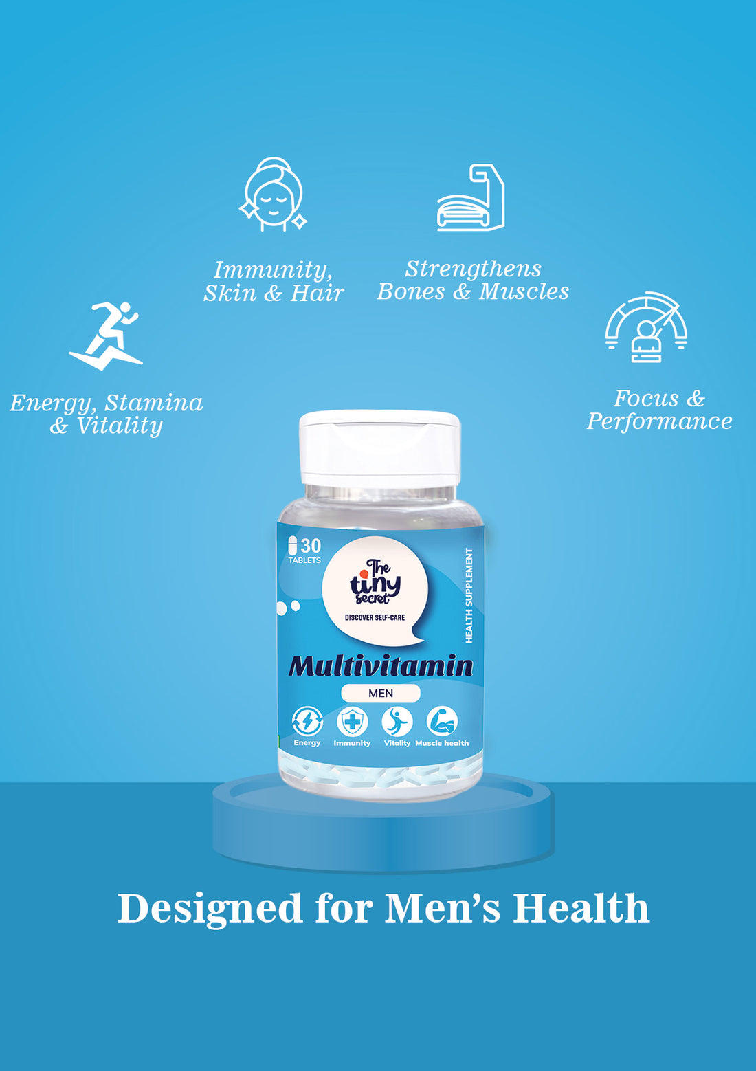 TTS Multivitamin for Men | 30 Tablets | Boosts Energy &amp; Immunity