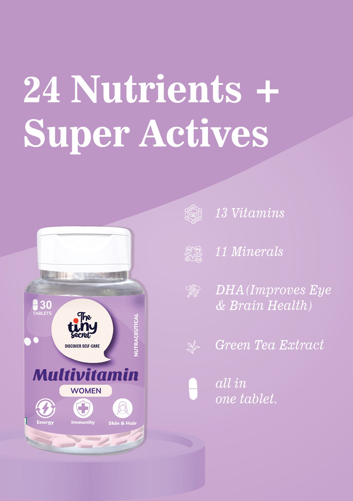 TTS Multivitamins Women | 30 Tablets | Daily Wellness Tailored for Women