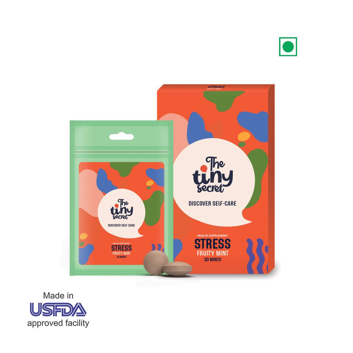Stress Relief Mints | Releases Stress | Promotes Calm Mind - 30 Tablets