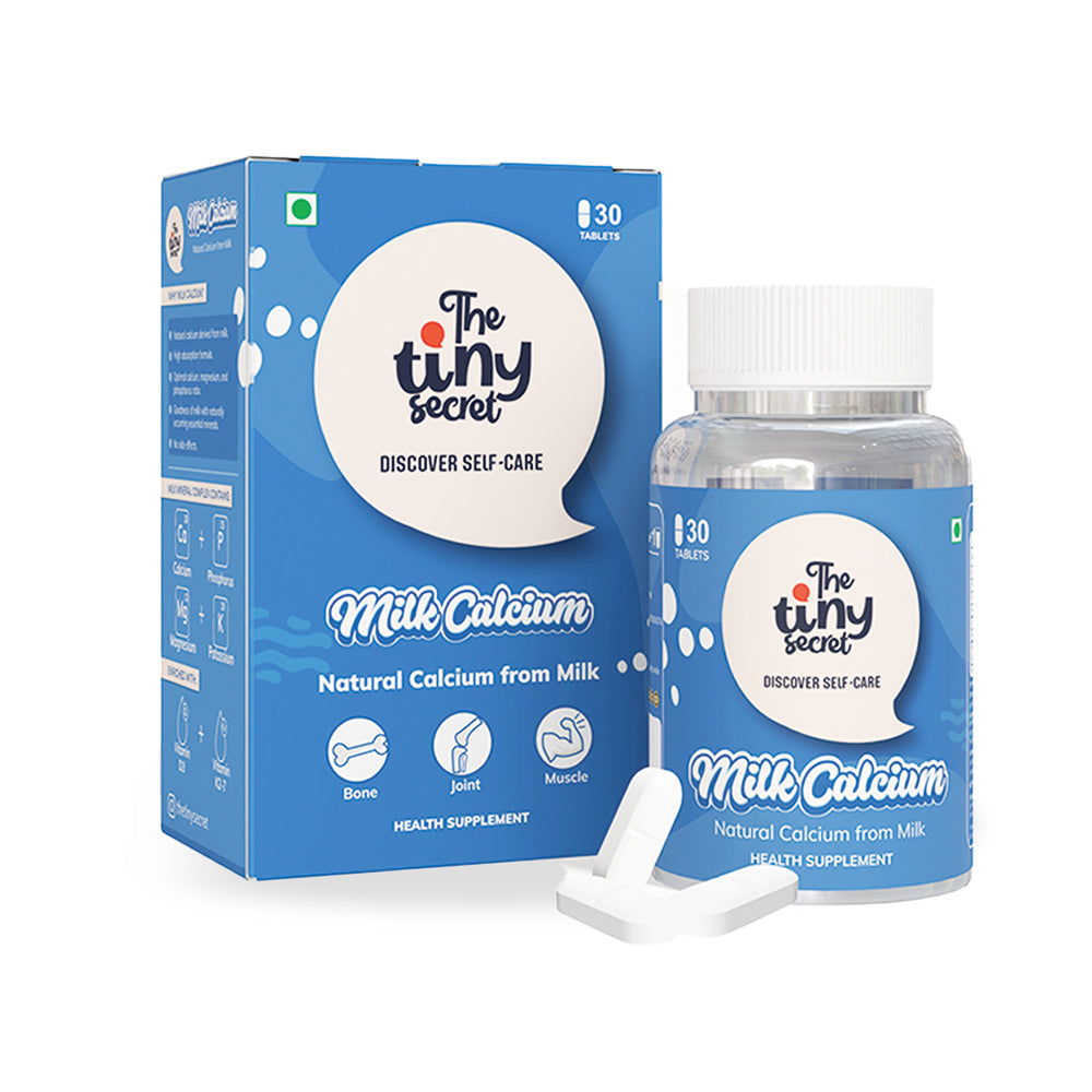 Milk Calcium Tablets | For Bone and Joints Health | 30 Tablets | Pack of 1 | The Tiny Secret