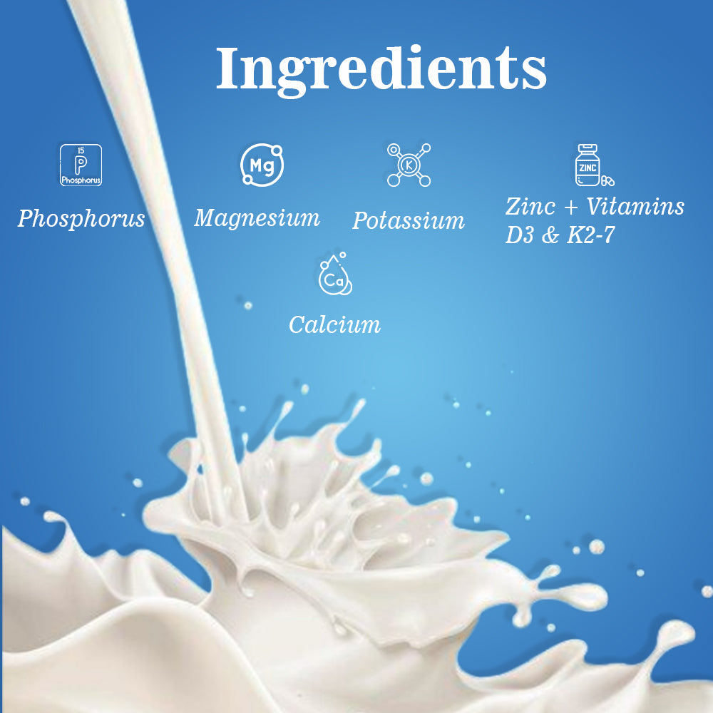 Milk Calcium Tablets | For Bone and Joints Health | 30 Tablets | Pack of 1 | The Tiny Secret