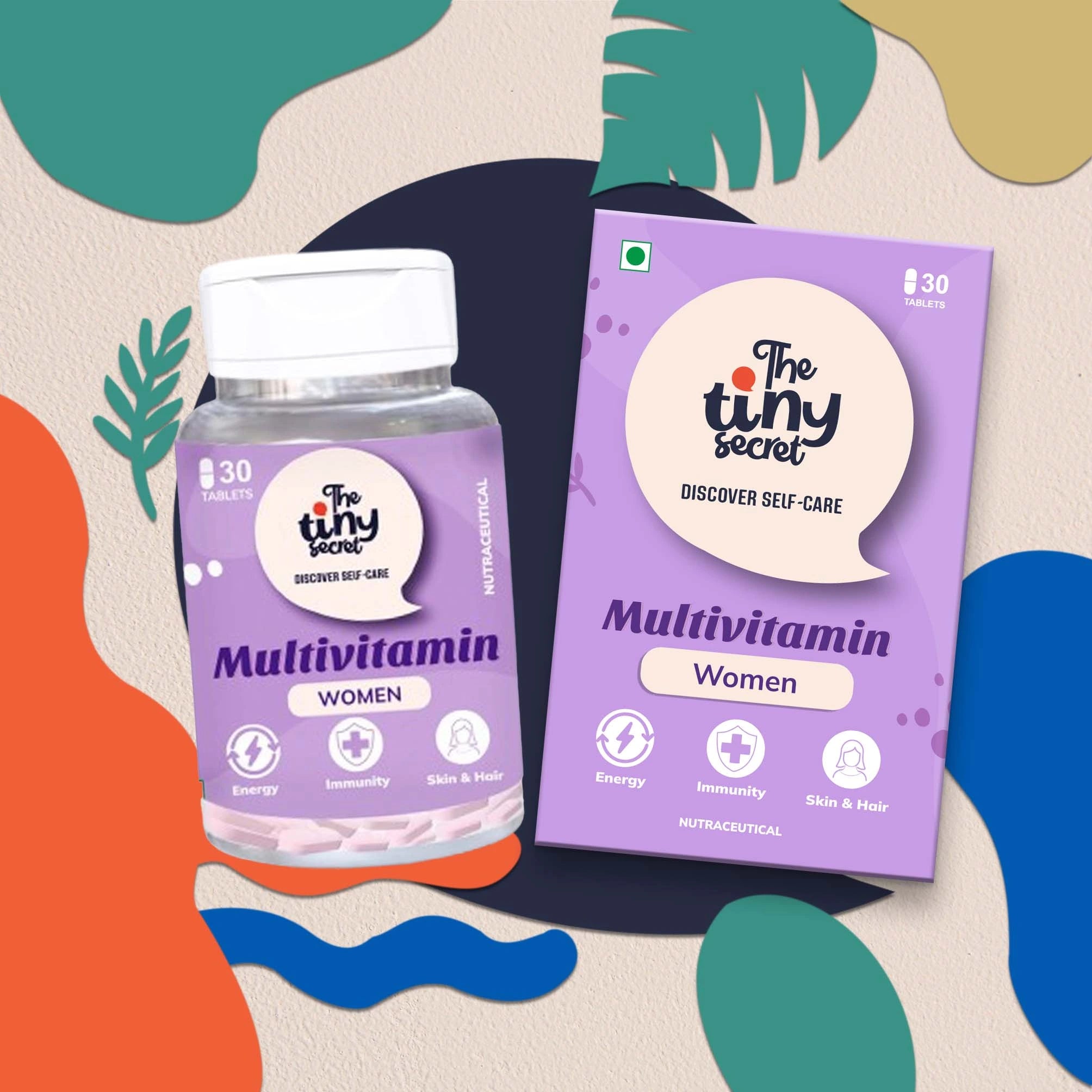 Mulivitamin Women for Enhanced energy, Boost meatabolism | Skin &amp; Hair health | 30&